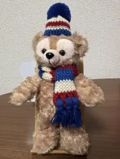 ダッフィー 20周年 ぬいぐるみバッジ　ウィンターシーズンコスチューム