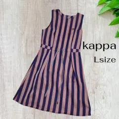美品 カッパ kappa ゴルフウェア 岩谷俊和 コラボ ストライプ ワンピース