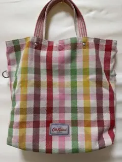 キャスキッドソン リバーシブルショルダーバッグ　トートバッグ