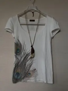 Goa 半袖Tシャツ 孔雀の羽模様 - メルカリ