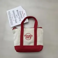 TRADER JOE'S マイクロトート　エコバッグ　赤