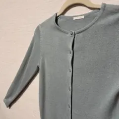 GU 長袖 カーディガン ミントグリーン 冬用 オフィスカジュアル Ｓサイズ