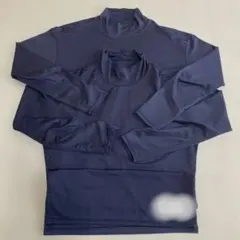 ミズノ 野球　アンダーシャツ Sサイズ ネイビー 2枚セット