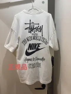 k*3様 stussy Nike コラボ Tシャツ 正規品ホワイト　l supr