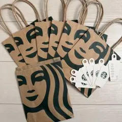 Starbucks スターバックス ショッパー 紙袋 6枚セットのサムネイル
