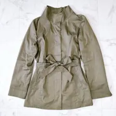 美品 UNTITLED スタンドカラー ウエストリボン ジャケット