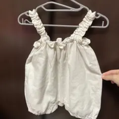 conoco ロンパース かぼちゃパンツ ホワイトロンパース フリル付き