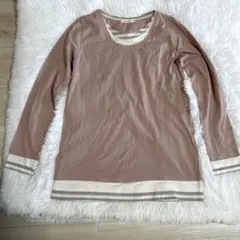 超美品✨no Jean ピンク 長袖Tシャツ Mサイズ✨