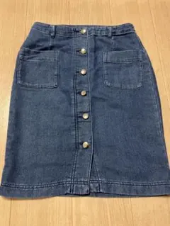 ★NBB★ナチュラルビューティーベーシック　デニムライクスカート