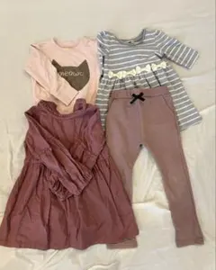 女の子 まとめ売り ワンピース ズボン トレーナー100、110