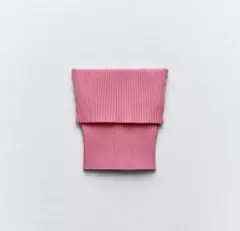 ZARA ビスチェ　ピンク　ベアトップ