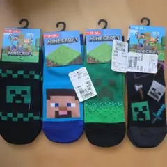 Minecraft靴下4足セット19～24cm