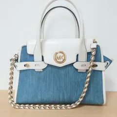 Michael Kors ハンドバッグ パイソン柄コンビ - メルカリ