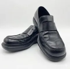 美品　GUCCI 厚底 レザーローファー 黒 41 1/2