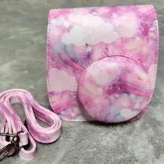 チェキ ケース CAMERA CASE PUレザー 保護 ショルダーストラップ付