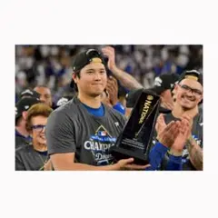 大谷 翔平選手 ナショナルリーグ優勝 2025 フォト KGサイズ B