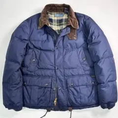 ⭐︎超希少　90年代　ラルフローレン　ダウンジャケット　裏地チェック　コードュロイ