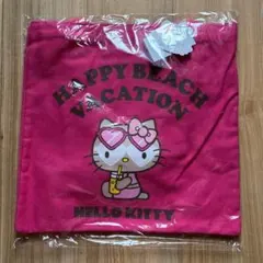 ハッピービーチデイ Ａ４トートバッグ ハローキティ　日焼け　ピンク