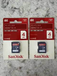 SanDisk SDHCカード 4GB 2枚セット 新品未開封 CLASS4