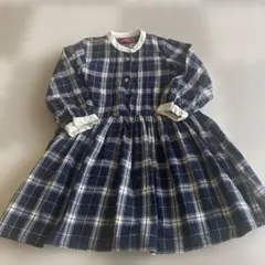 POLO チェック柄ワンピース 120