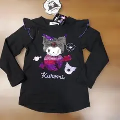Kuromi スパンコール長袖カットソー