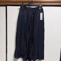 UNIQLO ドレープギャザーロングスカート ブラック M 黒