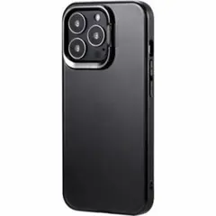iPhone13pro スタンド付 耐衝撃 ハイブリッドケース フロストブラック