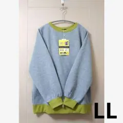 新品 しまむら おかだゆり LL 配色プルオーバー グレー ネット限定サイズのサムネイル