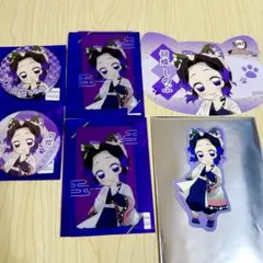 鬼滅の刃　ナンジャタウン　缶バッジ　クリアカード　イラストシート　胡蝶　しのぶ