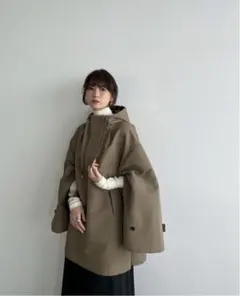 アダムエロペスタンドカラーフーデッドリバーコート - メルカリ