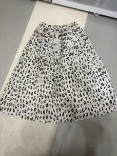 BAYFLOW ベイフロー　レオパード柄 プリーツスカート