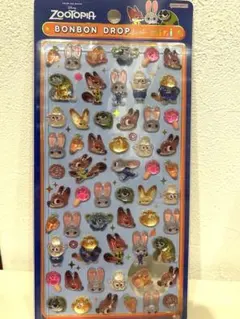 【正規品】ボンボンドロップシールミニ　ズートピア