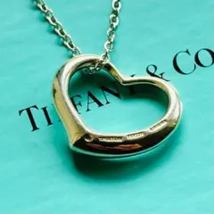 ⭐️TIFFANY & Co. オープンハートネックレス Mサイズ 社外チェーンのサムネイル
