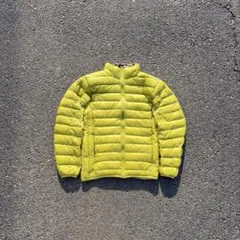 00s old uniqlo ダウンジャケット ライムグリーンy2k テック系