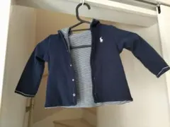 Ralph Lauren リバーシブル パーカー 12Mとアディダスのパンツ