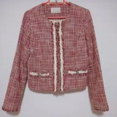 Aveniretoile ツイードノーカラージャケットのサムネイル