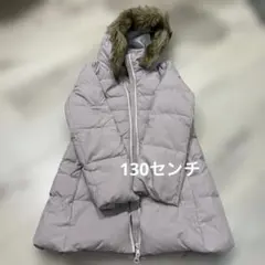UNIQLO フード付ダウンコート130センチ 薄紫