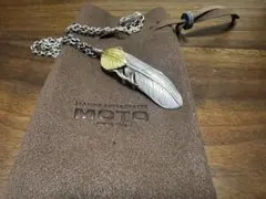 【入手困難】MOTO 上金フェザー ネックレス チェーンセット 入手困難】MOTO 上金フェザー ネックレス チェーンセット - メルカリ