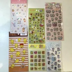 ジュエルシール　ぷっくりシール　まとめ売り　6点