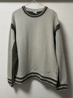 00s NIKE スウェット　ツートーン　ワンポイントスウォッシュ
