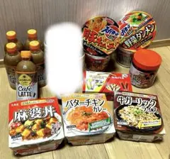 ご飯付きおかず　カップ麺　カルパス　チーズバリバリ職人　海苔　飲料　ツマミのサムネイル