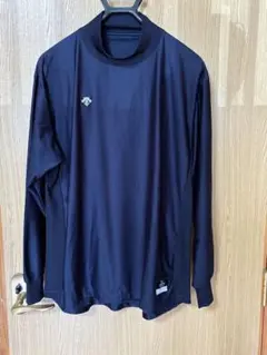 ネイビー 長袖 アンダーシャツ ハイネックO
