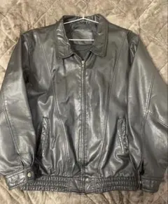 古着 90's 牛革 本革 レザー ジャケット ブルゾン シングルライダース