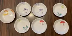 【7枚セット／未使用5枚使用済2枚】ムーミン皿　陶器皿　4種類