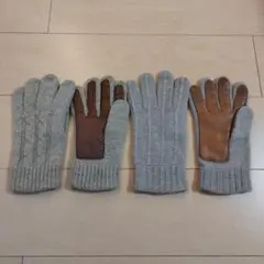 Gates-Mills Inc. USA カシミヤ ウール レザー 手袋 ゲイツ