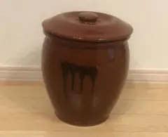 廃盤・希少】常滑焼 久松窯 丸壺10号 蓋のみ 漬物容器 味噌 梅干し18L
