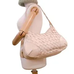 【1005】U by ungaro（ウンガロ）ハンドバッグホワイト　ロゴタグ付き