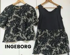 インゲボルグ　INGEBORG スズラン柄 チュニックセットブラウス 11号のサムネイル