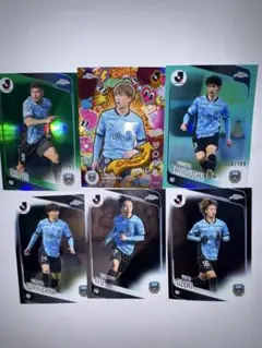 Topps Chrome J 리그 가와사키 프론탈레 카드 6장 25장 한정