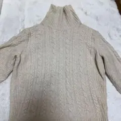 アバハウス　タートルネック　ホワイト　46サイズ